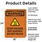 Signmission Hot Surface Sign, 24 in H x 18 in W, Plastic, Burn Hazard Hot Surface With Symbol OS-2PACK-WS-P-1824-V-13004 - alternate 2